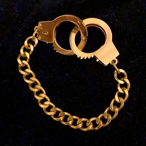 Mini Gold Handcuff Bracelet